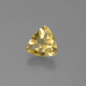 1.33 ct Yellow Golden Beryl Stone, Natural Golden Beryl in Trillion Facet Shape for Sale