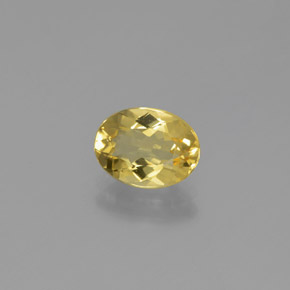 1.12 ct Yellow Golden Beryl Stone, Natural Golden Beryl in Oval Facet Shape for Sale
