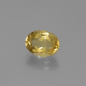 1.68 ct Yellow Golden Beryl Stone, Natural Golden Beryl in Oval Facet Shape for Sale
