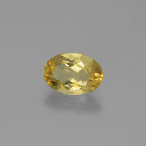 1.34 ct Yellow Golden Beryl Stone, Natural Golden Beryl in Oval Facet Shape for Sale