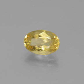 1.62 ct Yellow Golden Beryl Stone, Natural Golden Beryl in Oval Facet Shape for Sale