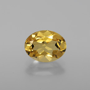1.14 ct Yellow Golden Beryl Gemstone, Golden Beryl Gem in Oval Facet Shape for Sale.