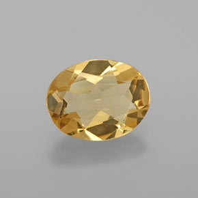 1.35 ct Yellow Golden Beryl Gemstone, Golden Beryl Gem in Oval Facet Shape for Sale.