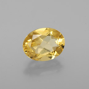 1.27 ct Yellow Golden Beryl Stone, Natural Golden Beryl in Oval Facet Shape for Sale