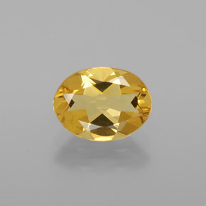 1.16 ct Yellow Golden Beryl Gemstone, Golden Beryl Gem in Oval Facet Shape for Sale.