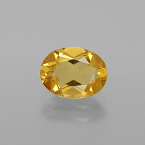 1.23 ct Yellow Golden Beryl Gemstone, Golden Beryl Gem in Oval Facet Shape for Sale.