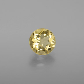 1.19 ct Yellow Golden Beryl Stone, Natural Golden Beryl in Round Facet Shape for Sale