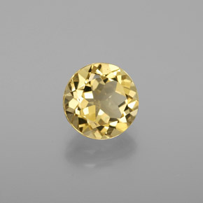 1.79 ct Yellow Golden Beryl Stone, Natural Golden Beryl in Round Facet Shape for Sale