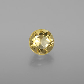 1.13 ct Yellow Golden Beryl Stone, Natural Golden Beryl in Round Facet Shape for Sale