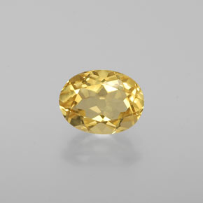 1.15 ct Yellow Golden Beryl Gemstone, Golden Beryl Gem in Oval Facet Shape for Sale.