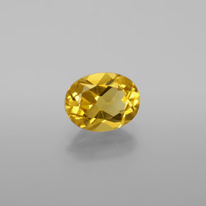 1.29 ct Yellow Golden Beryl Stone, Natural Golden Beryl in Oval Facet Shape for Sale
