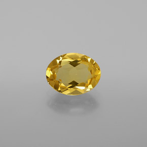 1.21 ct Yellow Golden Beryl Gemstone, Golden Beryl Gem in Oval Facet Shape for Sale.
