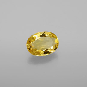 0.96 ct Yellow Golden Beryl Stone, Natural Golden Beryl in Oval Facet Shape for Sale