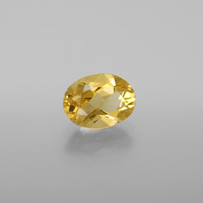 1.19 ct Yellow Golden Beryl Stone, Natural Golden Beryl in Oval Facet Shape for Sale