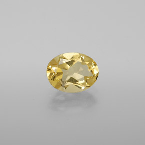 1.10 ct Yellow Golden Beryl Stone, Natural Golden Beryl in Oval Facet Shape for Sale