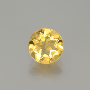 1.56 ct Yellow Golden Beryl Gemstone, Golden Beryl Gem in Round Facet Shape for Sale.