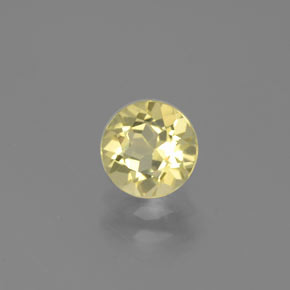 0.74 ct Yellow Golden Beryl Stone, Natural Golden Beryl in Round Facet Shape for Sale