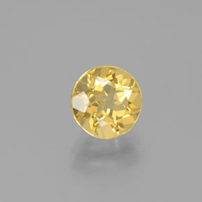1.39 ct Yellow Golden Beryl Stone, Natural Golden Beryl in Round Facet Shape for Sale