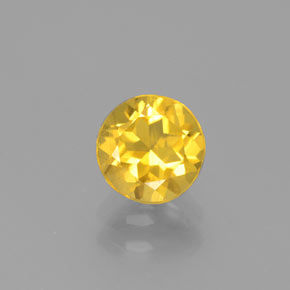 0.82 ct Yellow Golden Beryl Gemstone, Golden Beryl Gem in Round Facet Shape for Sale.