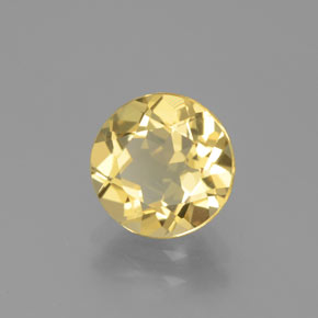 1.70 ct Yellow Golden Beryl Stone, Natural Golden Beryl in Round Facet Shape for Sale