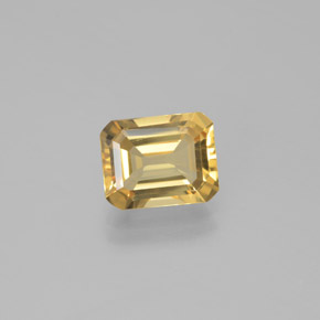 2.24 ct Yellow Golden Beryl Gemstone, Golden Beryl Gem in Octagon Facet Shape for Sale.