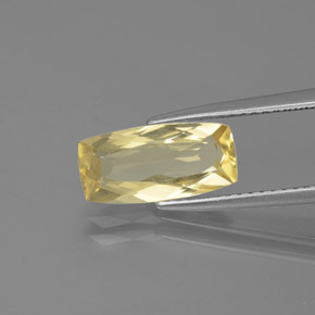 1.75 ct Yellow Golden Beryl Gemstone, Golden Beryl Gem in Cushion-Cut Shape for Sale.