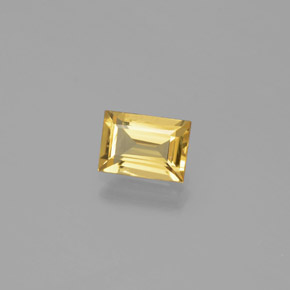 0.90 ct Yellow Golden Beryl Stone, Natural Golden Beryl in Baguette Facet Shape for Sale