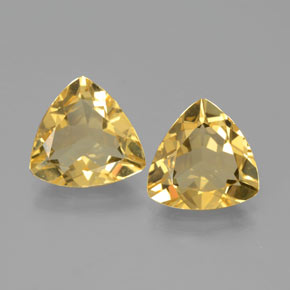 4.73 ct Yellow Golden Beryl Gemstone, Golden Beryl Gem in Trillion Facet Shape for Sale.