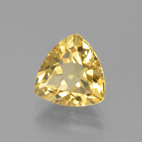 2.23 ct Yellow Golden Beryl Stone, Natural Golden Beryl in Trillion Facet Shape for Sale