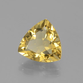 2.67 ct Yellow Golden Beryl Stone, Natural Golden Beryl in Trillion Facet Shape for Sale