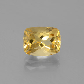 1.82 ct Yellow Golden Beryl Gemstone, Golden Beryl Gem in Cushion-Cut Shape for Sale.