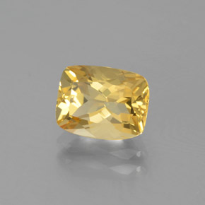 1.82 ct Yellow Golden Beryl Stone, Natural Golden Beryl in Cushion-Cut Shape for Sale