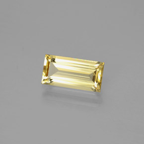 1.40 ct Yellow Golden Beryl Stone, Natural Golden Beryl in Baguette Facet Shape for Sale
