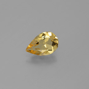 0.97 ct Yellow Golden Beryl Gemstone, Golden Beryl Gem in Pear Facet Shape for Sale.