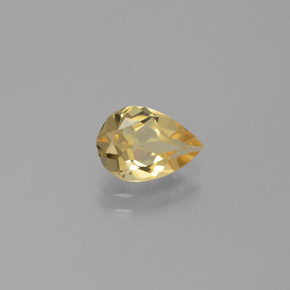 1.02 ct Yellow Golden Beryl Stone, Natural Golden Beryl in Pear Facet Shape for Sale
