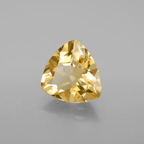 3.44 ct Yellow Golden Beryl Stone, Natural Golden Beryl in Trillion Facet Shape for Sale