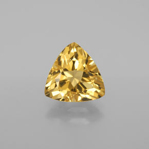 2.83 ct Yellow Golden Beryl Gemstone, Golden Beryl Gem in Trillion Facet Shape for Sale.