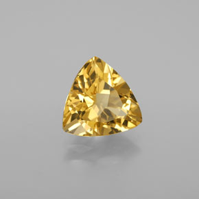 2.83 ct Yellow Golden Beryl Stone, Natural Golden Beryl in Trillion Facet Shape for Sale