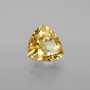 2.26 ct Yellow Golden Beryl Stone, Natural Golden Beryl in Trillion Facet Shape for Sale