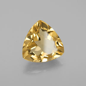 3.37 ct Yellow Golden Beryl Stone, Natural Golden Beryl in Trillion Facet Shape for Sale