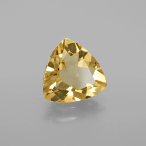 2.67 ct Yellow Golden Beryl Stone, Natural Golden Beryl in Trillion Facet Shape for Sale
