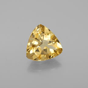 2.42 ct Yellow Golden Beryl Stone, Natural Golden Beryl in Trillion Facet Shape for Sale