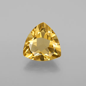 2.94 ct Yellow Golden Beryl Gemstone, Golden Beryl Gem in Trillion Facet Shape for Sale.
