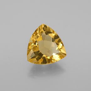 2.94 ct Yellow Golden Beryl Stone, Natural Golden Beryl in Trillion Facet Shape for Sale