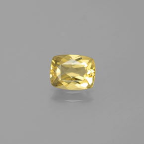 0.99 ct Yellow Golden Beryl Gemstone, Golden Beryl Gem in Cushion-Cut Shape for Sale.