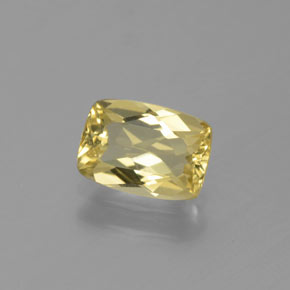 0.77 ct Yellow Golden Beryl Stone, Natural Golden Beryl in Cushion-Cut Shape for Sale