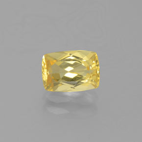 0.89 ct Yellow Golden Beryl Gemstone, Golden Beryl Gem in Cushion-Cut Shape for Sale.