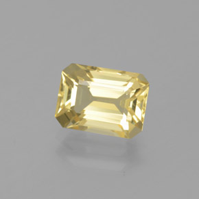 1.74 ct Yellow Golden Beryl Stone, Natural Golden Beryl in Octagon Facet Shape for Sale