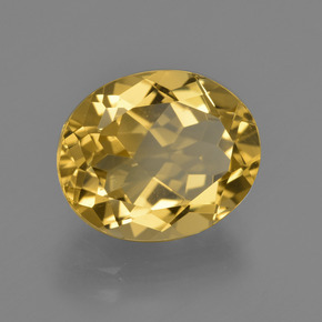 4.89 ct Gold Golden Beryl Stone, Natural Golden Beryl in Oval Facet Shape for Sale