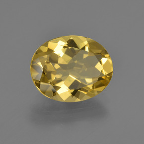 2.99 ct Yellow Golden Beryl Stone, Natural Golden Beryl in Oval Facet Shape for Sale